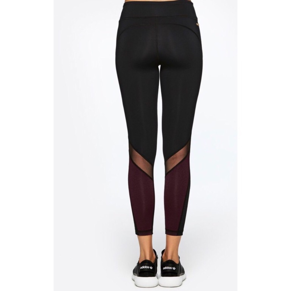 Alala Heroine tights Black and maroon